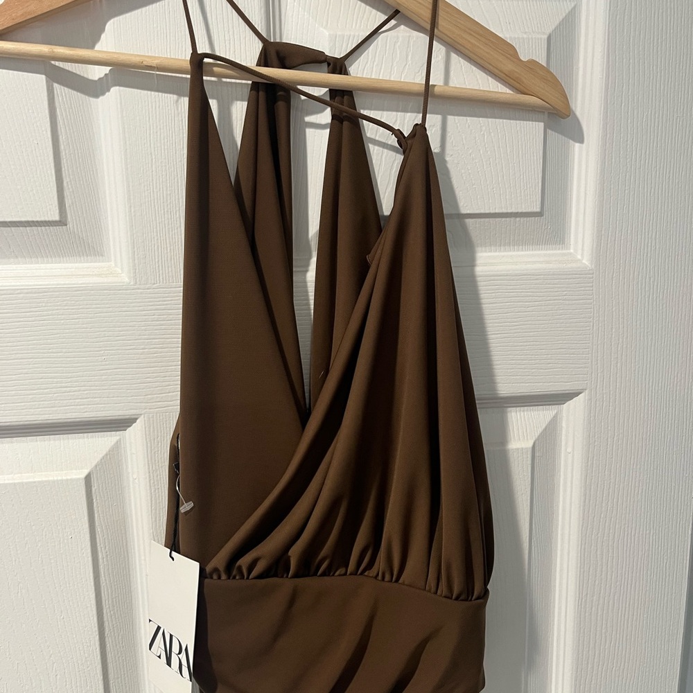 NWT Zara Draped Cami Blouse